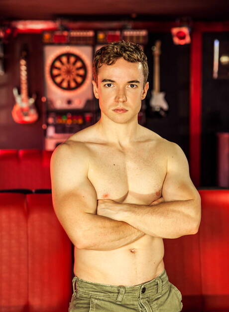 Latino tough guy Diego Lauzen and english beefcake Gabriel Cross love each other