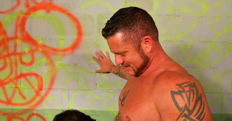 Horny guys Charlie Harding, Nicholas Reed and Asher Hawk in hot threesome ass fuck action