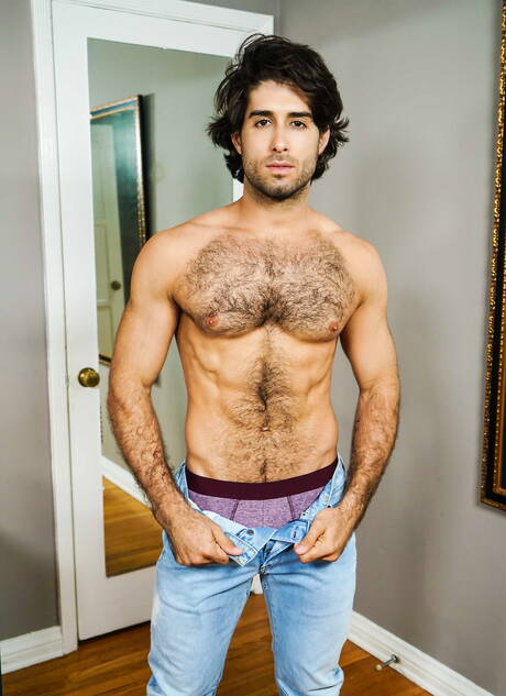 Latino tough guy Diego Sans and hunk David Blake sucking and screwing each other