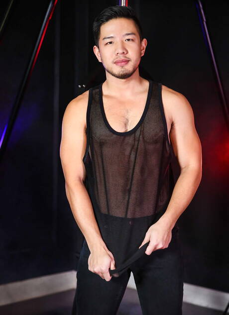 Brazilian beefy Diego Sans and husky guy Cooper Dang in hot ass bang