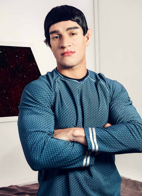 American superstud Jordan Boss and ebony hunky guy Micah Brandt fuck ass after interracial blowjob