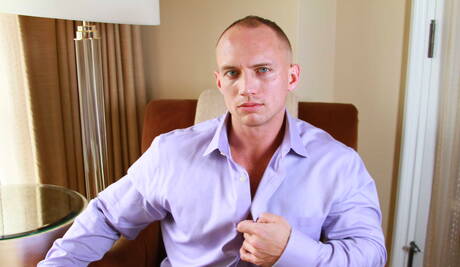 Horny guys John Magnum, Dirk Caber and Bennett Anthony have a good threesome sex