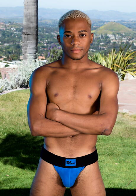 American tough guy Cade Maddox and  Marcel Tykes in black on white anal sex