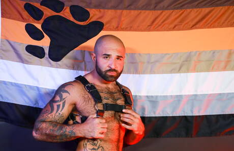 American mature bear Atlas Grant and  Lanz Adams banged each other