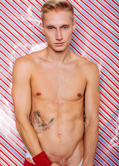 Max Carter, Kyle Ross, Evan Parker, Casey Tanner, Andy Taylor in christmas sexy photoshoot