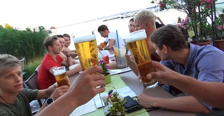 Sexy Adam Archuleta, Joel Birkin and Sven Basquiat have threesome anal sex outdoor