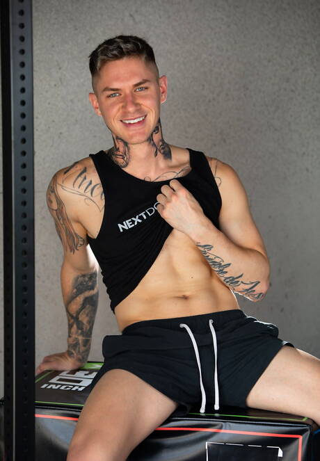 Sexy boys Zak Bishop, Dakota Payne and Kyle Wyncrest banged each other