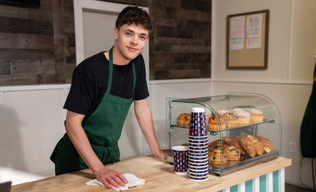 Two american guys young Angel Rivera and hot twink Troye Dean in hot homosexual scene