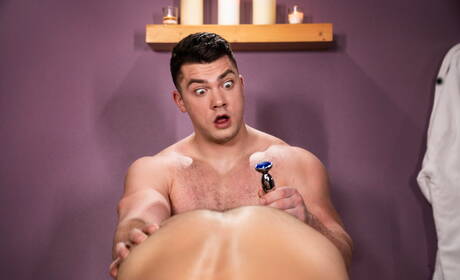 Shameless boys Dante Colle, Michael Boston and Collin Simpson in threesome fuck action