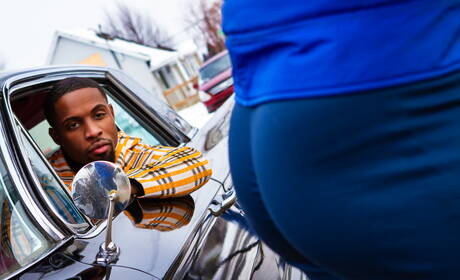 River, Ricky, Matthew, DeAngelo in hot interracial groupsex outdoor