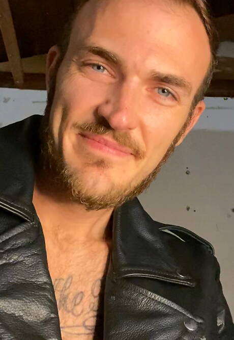 American hairy stud Christian Wilde teasing his dick