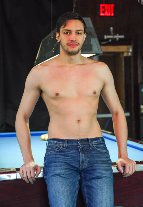 Shameless buddies Damien White, Matt Heron and Luca Luv have a hot threesome sex