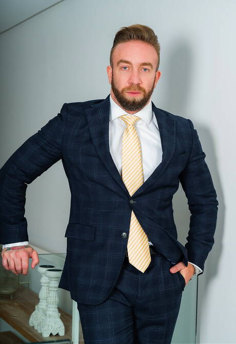 Tough guy Joe Gillis and hunky guy Manuel Scalco have a hot couple scene