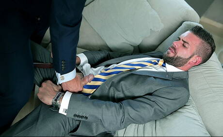 Muscular Axel Max and portuguese strongman Hector De Silva fuck ass after sucking dick