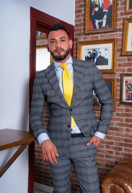 Spanish hot bear Dani Robles and hunk Leo La Rosa in hard anal sex