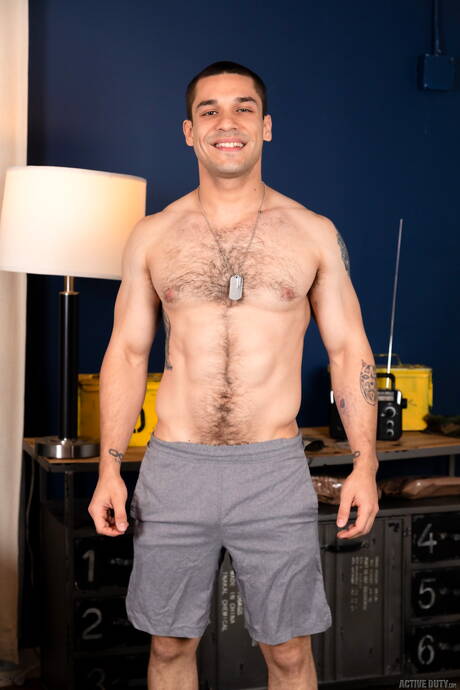 Latino hairy stud Andrew Miller and  Jeremiah Cruze in hot ass bang