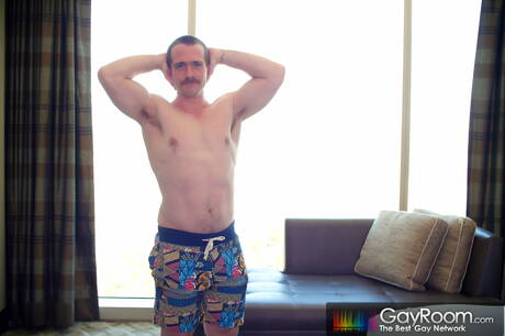 Hunky guy Nate Stenson and muscular Peyton Chrimata have a hot couple sex