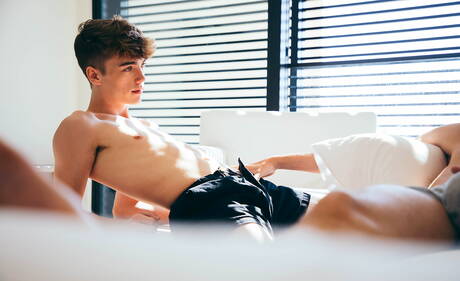 Hot american boys young dude Tannor Reed and pretty boy Zach Astor in hot homosexual scene