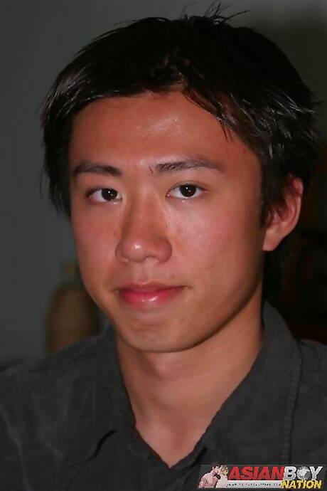 Asian young David Chan posing naked