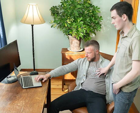 American stars beefy Brian Bonds and beautiful boy Myott Hunter sucking and fucking each other