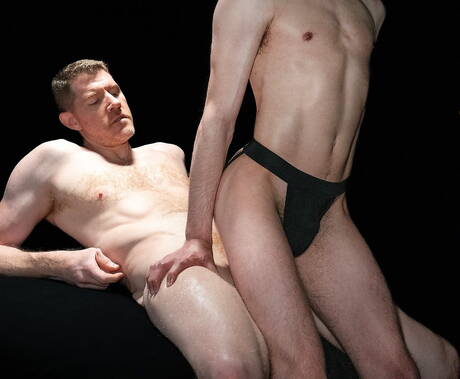 Hot american boys beefcake Legrand Wolf and young boy Nathan James in hot anal sex