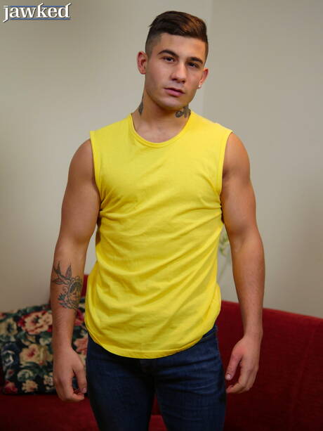 Hunky guy Bobby Hall undressing and showing hot ass